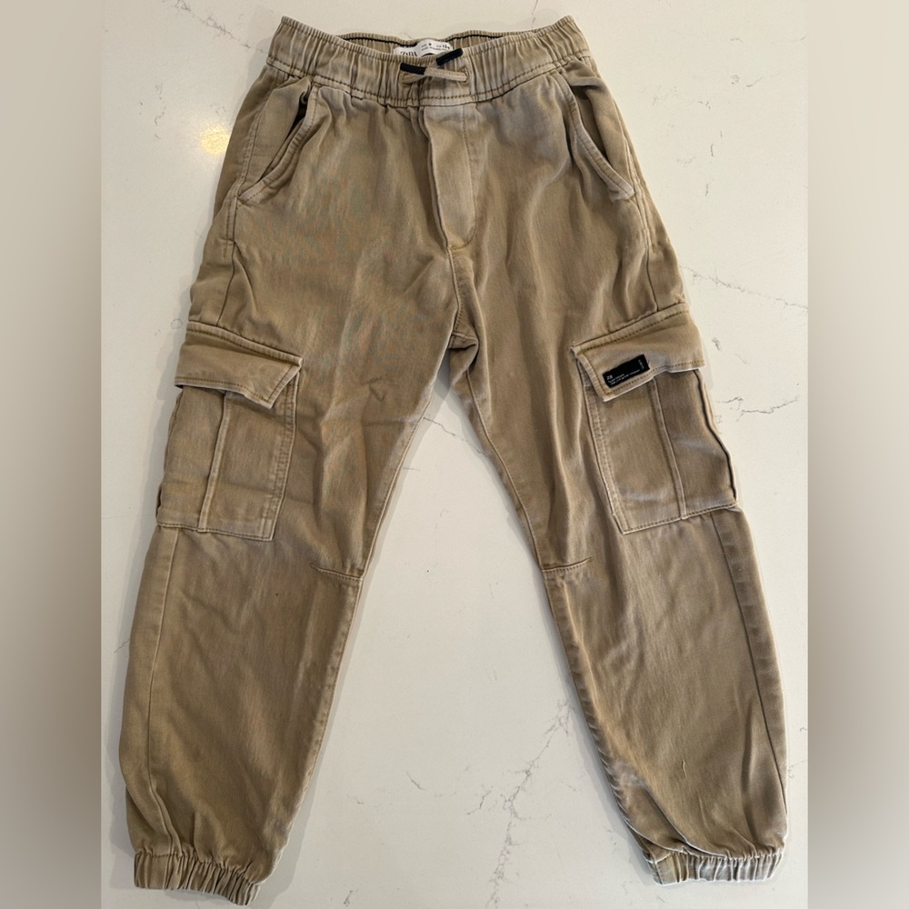 Zara Kids Tan Cargo Jeans
